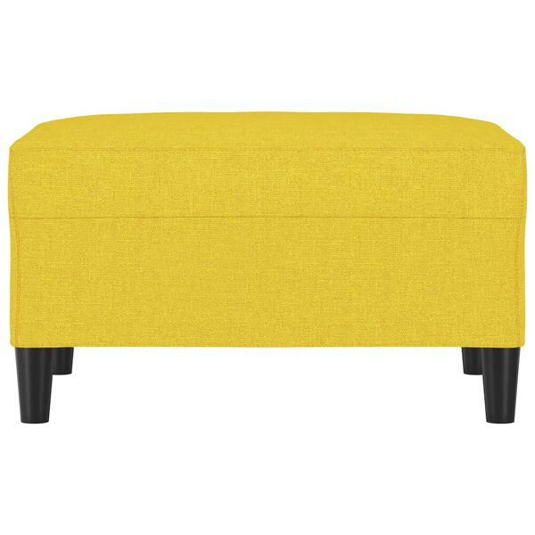 vidaXL Repose-pied Jaune clair 70x55x41 cm Tissu