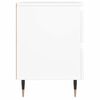 vidaXL Tables de chevet 2 pcs blanc 40x35x50 cm bois d&rsquo;ing&eacute;nierie