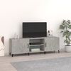 vidaXL Meuble TV gris b&eacute;ton 150x30x50 cm bois d'ing&eacute;nierie