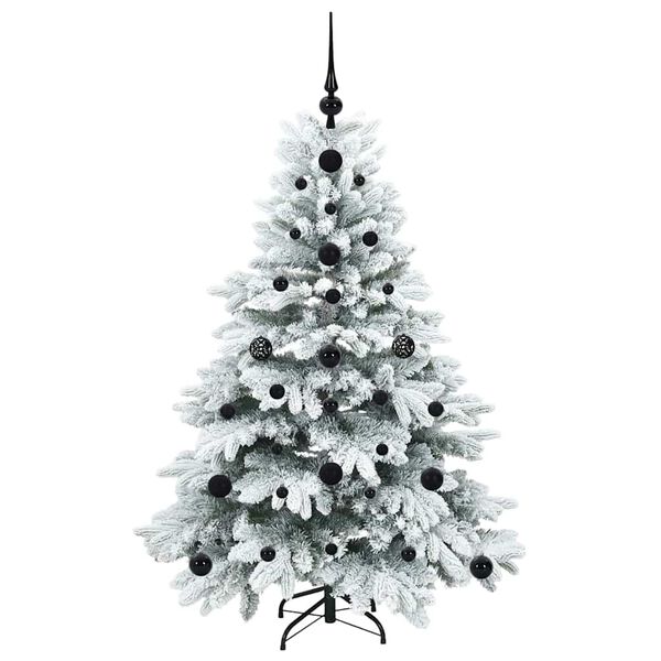 vidaXL Sapin de No&euml;l artificiel avec 150 LED Blanc 120 cm PE et PVC