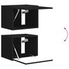 vidaXL Ensemble de meuble TV mural Montage mural 6 pcs Noir