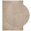 vidaXL Tapis HUARTE &agrave; poils courts doux et lavable sable 160x230 cm