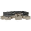 vidaXL Ensemble de canap&eacute; de jardin 11 pc polyrotin