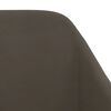 vidaXL Chaises pivotantes &agrave; manger lot de 6 gris fonc&eacute; velours