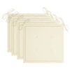 vidaXL Chaises pliables de jardin lot de 4 avec coussins Bois d'acacia