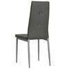 vidaXL Chaises &agrave; manger lot de 4 gris similicuir