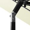 vidaXL Parasol de jardin &agrave; 3 niveaux avec m&acirc;t en aluminium sable 3 m