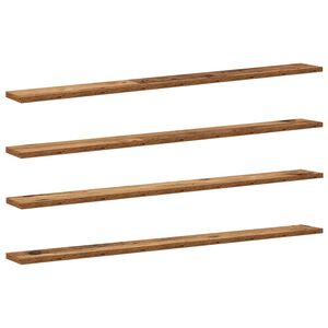 vidaXL &Eacute;tag&egrave;re &agrave; livres 4 pcs Marron 100 x 10 x 1,5 cm