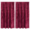 vidaXL Rideaux en velours 2 pcs Rouge bordeaux 140 x 140 cm Velours