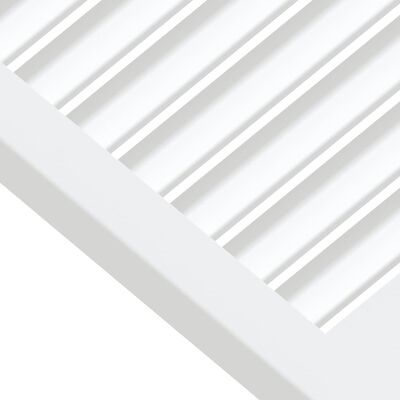 vidaXL Porte d'armoire à persiennes blanc 61,5x59,4 cm pin massif