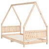 vidaXL Cadre de lit pour enfant 90x190 cm Bois de pin massif