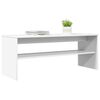 vidaXL Meuble TV Blanc 100 x 35 x 40 cm Bois d'ing&eacute;nierie