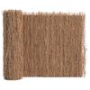 vidaXL Cl&ocirc;ture en brande Marron 600 x 125 cm Bois de brosse