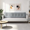 vidaXL Coussin de Dos Gris clair 180 x 24 x 50 cm tissu