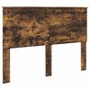 vidaXL Cadre de lit Ch&ecirc;ne fum&eacute; 140 x 190 cm Bois de pin massif