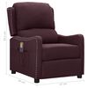 vidaXL Fauteuil de massage Violet Tissu