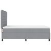 vidaXL Lit &agrave; ressorts avec matelas Gris clair 140 x 200 cm tissu