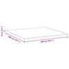 vidaXL Surmatelas Blanc 200 x 200 cm Tissu Jacquard