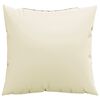 vidaXL Coussins de canap&eacute; lot de 4 cr&egrave;me 60x60 cm tissu