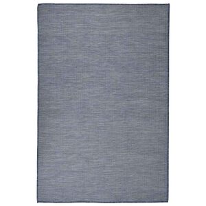 vidaXL Tapis &agrave; tissage plat d'ext&eacute;rieur 120x170 cm Bleu