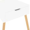 vidaXL Table de chevet Blanc 40x40x56 cm Bois d'ing&eacute;nierie