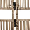 vidaXL Cloison de s&eacute;paration 6 panneaux beige r&eacute;sine tress&eacute;e