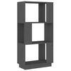 vidaXL Biblioth&egrave;que/S&eacute;parateur de pi&egrave;ce Gris 51x25x101 cm Pin massif