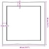 vidaXL Dessus de table bois massif trait&eacute; bordure assortie