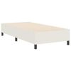vidaXL Cadre de lit plateforme Cr&egrave;me 100 x 200 cm tissu