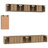 vidaXL Ensemble meuble TV 6 pcs ch&ecirc;ne artisanal 100 x 30 x 30 cm