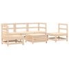 vidaXL Salon de jardin 6 pcs bois de pin massif