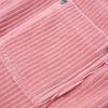 Robe salopette pour enfants velours côtelé rose clair 116