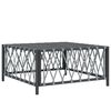 vidaXL Salon de jardin 8 pcs avec coussins anthracite acier