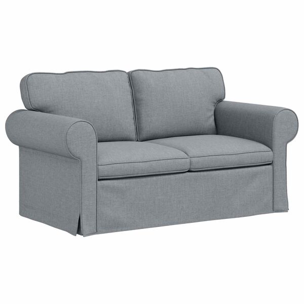 vidaXL Canap&eacute; Gris clair