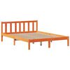 vidaXL Lit biblioth&egrave;que sans matelas cire marron 140x190 cm pin massif