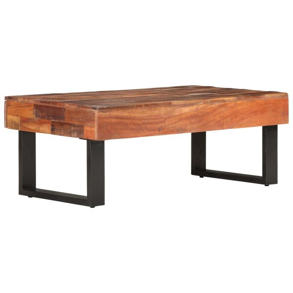vidaXL Table basse 110x60x40 cm bois de r&eacute;cup&eacute;ration massif