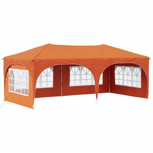 vidaXL Tente de f&ecirc;te pop-up 575 x 288 x 245 cm Orange Tissu Oxford