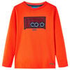 T-shirt enfants manches longues orange vif 104