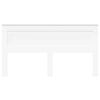 vidaXL T&ecirc;te de lit avec t&ecirc;te de lit Blanc 180 cm Bois d'ing&eacute;nierie