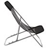 vidaXL Chaises plage pliantes lot de 2 textilène acier enduit poudre