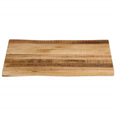 vidaXL Dessus de table bord vivant 60x60x2,5 cm bois de manguier brut