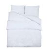 vidaXL Ensemble de housse de couette Blanc 135x200 cm Coton