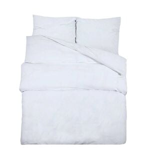 vidaXL Ensemble de housse de couette Blanc 135x200 cm Coton