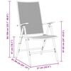 vidaXL Ensemble de salle &agrave; manger pour jardin 5 pcs Anthracite
