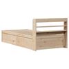vidaXL Cadre de lit avec t&ecirc;te de lit 90x200 cm bois de pin massif