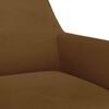 vidaXL Chaises pivotantes &agrave; manger lot de 2 Marron Velours