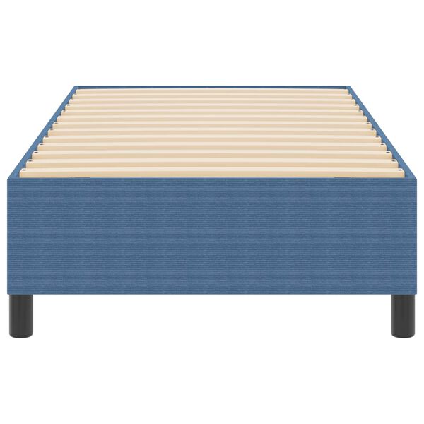 vidaXL Cadre de lit plateforme Bleu 80 x 200 cm tissu