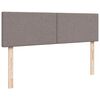 vidaXL Lit ottoman avec matelas taupe 140x200 cm tissu