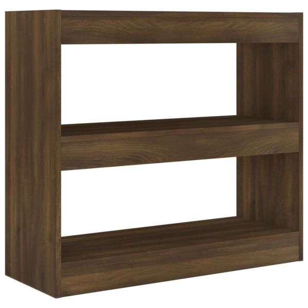 vidaXL Biblioth&egrave;que/S&eacute;parateur de pi&egrave;ce ch&ecirc;ne marron 80x30x72 cm