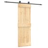 vidaXL Porte coulissante 70 x 210 cm Bois de pin massif (non trait&eacute;)